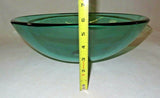 Hand Blown Studio Art Glass Aqua-Blue 16.5" Sink Basin Bowl - Drilled 1.75" Hole