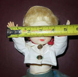 Vintage Horsman Teensie Tot 11" Vinyl Baby Girl Doll in Nurse's Uniform & Hat