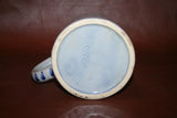 Vintage Marzi & Remy 0.5L 6" Tall Echter Blue German Pottery Stein w/ Pewter Lid