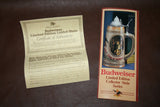 Budweiser Tomorrow's Treasures Pub Scene IV Commemorative Stein in Original Box