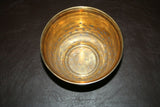 Set of 3 Modern 5-8" Brass Nesting Planter Bowls w/ Swan Decor Images