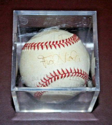 Frank Viola (1988 AL Cy Young) Signed Official American League Baseball in Cube