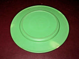 Vintage 7" Green Melamine Safetyware PM 362 Children's Mickey Mouse Image Plate