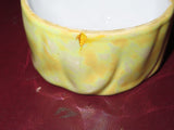 Vintage 4.5" Gold Castle Chikusa Hand Painted Yellow Clown Covered Dish - As-Is