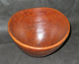 Vintage Hawaiian Polynesian Style 11.5" Diameter Hand Carved Solid Wood Bowl