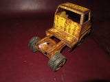 Vintage 1960s Tonka Yellow Pressed Steel Car Carrier Loader Trailer Truck As-Is