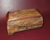 Handmade Wood Log Puzzle Style Single Drawer Jewelry Box - Signed Jeff Trag 1990