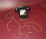 Vintage 1950s Classic Black Western Electric Rotary Telephone w/ R2W Handset