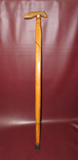 Vintage 37" Hand Carved Indian Face Arts & Crafts Style Wood Walking Stick Cane