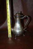 Vintage 4-pc International Silverplate Tea Set w/ Teapot, Cream, Sugar, and Tray