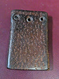 Vintage Fastener Co "Spring Hooks" 5-Hook Key Holder in 3x2" Tooled Leather Case