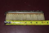 Antique 7.5" Long Ornate Silverplate Clothing Brush - Engraved May to Amos 1906