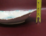 Antique Fine R.S. Prussia Porcelain Water Lily & Gilt 13" Long Oval Serving Bowl