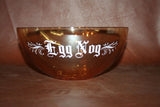 Vintage 1960s Marigold Carnival Glass Egg Nog Punch Bowl - Hazel Atlas - 2 Quart