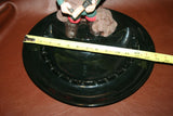 Large 14" One of a Kind Ceramic Ashtray Hunter Boy w/ Rifle - Hand Made c. 1971