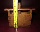 Antique Hand Carved Wooden French Country Butter Mold Press c. 1900