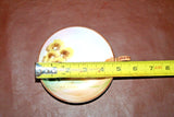 Vintage Nippon Japanese Porcelain Loop Handle Dish w/ Hand Painted Cottage Scene