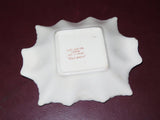 James Kent Hydrangea Chintz Type English Porcelain Ashtray Pin Dish - As-Is Chip