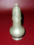 Vintage 6" Tall Pewter Muffineer Shaker - LH Vaughn - Taunton, MASS