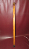 Vintage 37" Hand Carved Indian Face Arts & Crafts Style Wood Walking Stick Cane