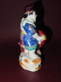 Vintage 6" Tall Japanese Hand Painted Buddha Figure w/ Large Fish - Finger Chips