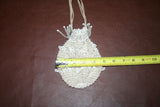 Very Unique 6x4" Vintage Drawstring Beaded Purse Satchel Arts & Crafts Handbag