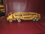 Vintage 1960s Tonka Yellow Pressed Steel Car Carrier Loader Trailer Truck As-Is