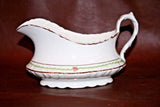 Antique Homer Laughlin Fine American Porcelain 8" Gravy Boat w/ Underplate