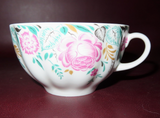 Vintage Lomonosov Porcelain Cup & Saucer w/ Rose Floral Pattern - Made in Russia