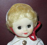Vintage Horsman Teensie Tot 11" Vinyl Baby Girl Doll in Nurse's Uniform & Hat