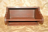 Vintage Free Standing 17x10x17" Wooden Magazine Rack w/ Hand Painted Geese