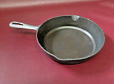 W.K.N. 8" Black Cast Iron Cooking Skillet Pan w/ Handle - Made in Taiwan