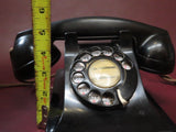 Vintage 1950s Classic Black Western Electric Rotary Telephone w/ R2W Handset