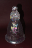 Vintage Imperial White Carnival Glass Suzanne Southern Belle Bride Wedding Bell