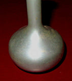 Vintage 5" Tall Royal Holland Pewter Round Bulb Bud Vase - KMD Daalderop