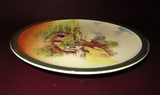 Vintage 13.5" Royal Doulton Rustic England Serving Platter Cottage Scene D.5694