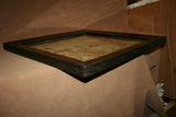 RARE Antique 1800s Large Wood Framed "Solomon's Temple" English Textile Sampler