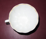 Vintage Lomonosov Porcelain Cup & Saucer w/ Rose Floral Pattern - Made in Russia