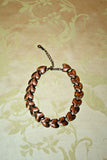 Vintage Unusual Small 16" Long Adjustable Copper Choker Necklace