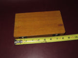 Vintage Brass 50g Balance Scale in 8" Blue Felt Lined Wood Box - Made in India