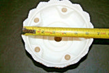 Vintage Fenton Milk Glass Hobnail 6-Hole Pattern 6.5" Centerpiece Candle Holder
