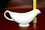 Vintage WW II Era USQMC Military Issue 10" White Porcelain Gravy Boat 4433-P-32