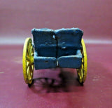 Vintage Reproduction 12" Long Hand Painted Cast Iron Horse Drawn Cart Toy