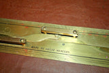 Antique Kelvin Hughes 24" Brass Parallel Ruler Nautical Navigation Tool in Box