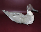 Vintage 15" Macal Dukoy Whidbey Island, WA Sewn Canvas Wooden Head Duck Decoy