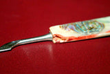 Vintage Arts & Crafts Button Hook & Cuticle Tool Set w/ Mother of Pearl Handle