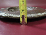 Antique Turkish Style 13.5" Round Hammered Copper Serving Platter - As-Is Damage