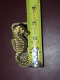 Unique 3" Tall Vintage Brass Seahorse Bottle Opener Clip