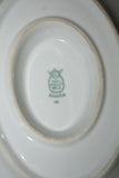 Antique Fine Paul Muller Selb Bavarian China Gravy Boat w/ Attached Under Plate