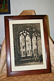 Axel Haig 1906 Limited Edition St Jerome Cloister Signed Etching in Oak Frame